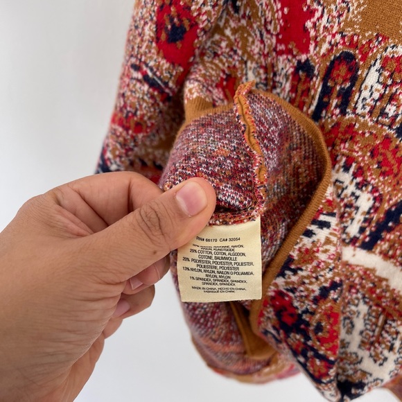 Moth By Anthropologie Paisley Print Blazer Size XS - Picture 7 of 9